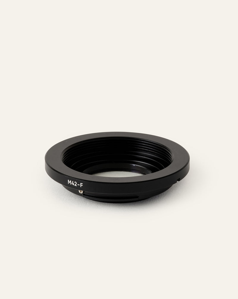 M42 Lens Mount to Nikon F Camera Mount (with Optical Glass)